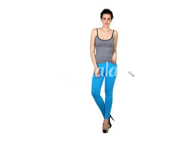 Buy Turquise Blue Leggings for Women by Twin Birds Online