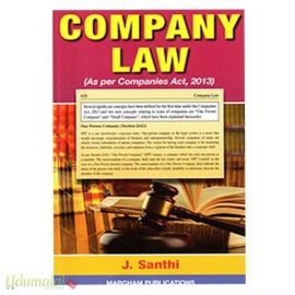 Company law (As per Companies Act, 2013) - J. Santhi 